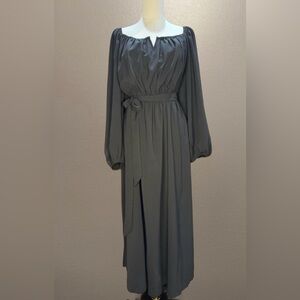 Like New Plus Size Belted Maxi Dress